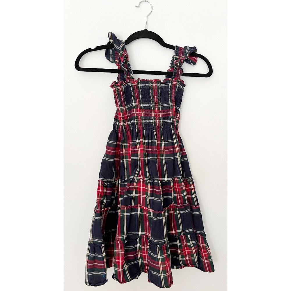 Ellie Nap Dress For Girls - Plaid
